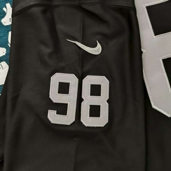 Raiders Maxx Crosby#98 On Field Black Nike Football Jersey - Picture 4 of 8